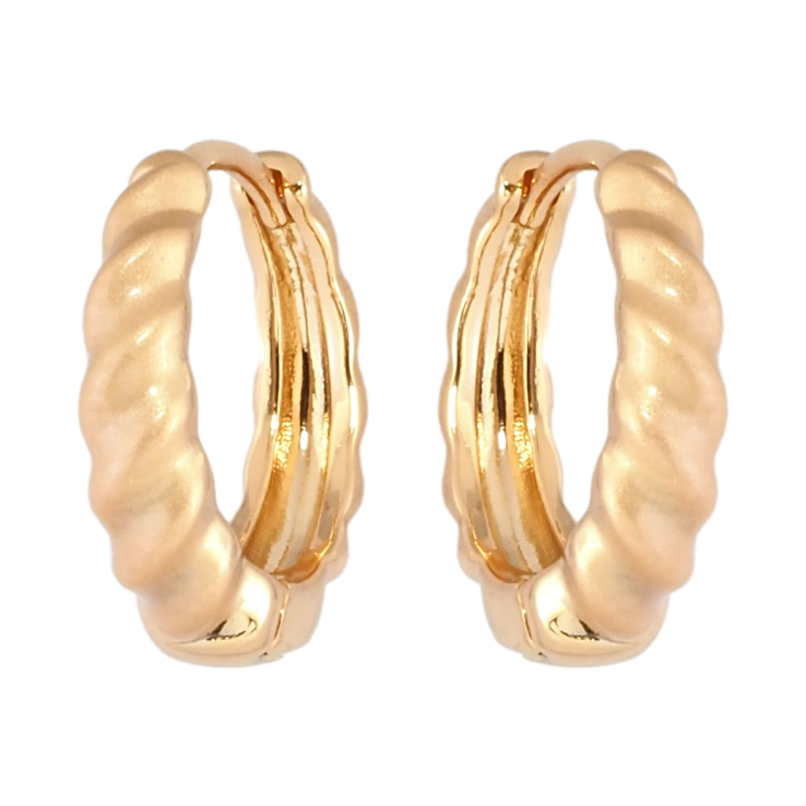 Серьги Xuping Позолота 18K колечки Узор с напылением фото №19