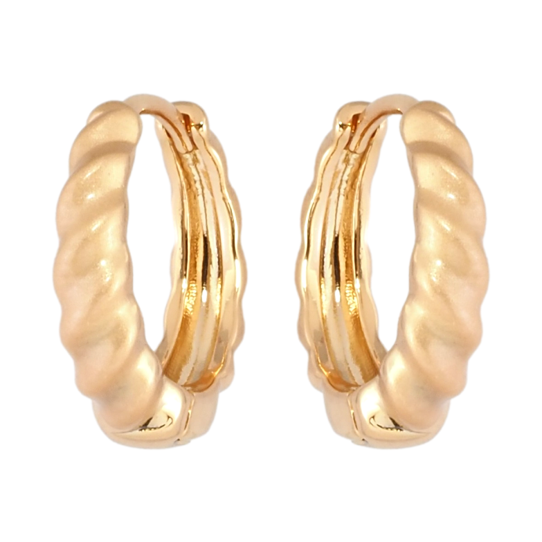 Серьги Xuping Позолота 18K колечки Узор с напылением фото №1