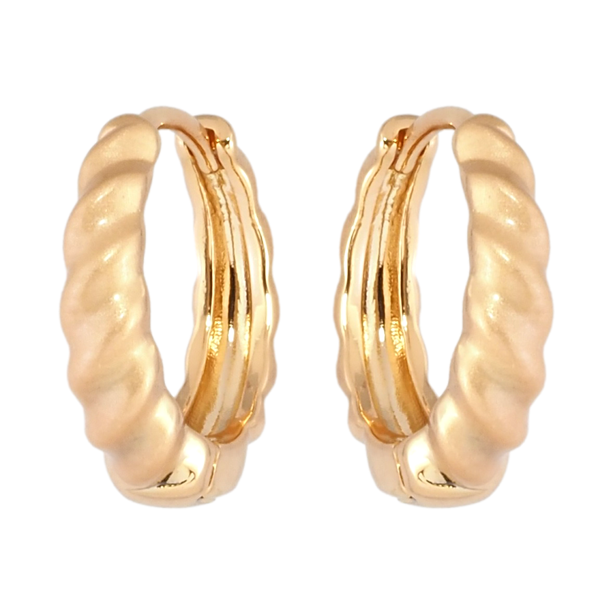 Серьги Xuping Позолота 18K колечки Узор с напылением фото №1