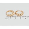 Серьги Xuping Позолота 18K колечки Узор с напылением фото №2