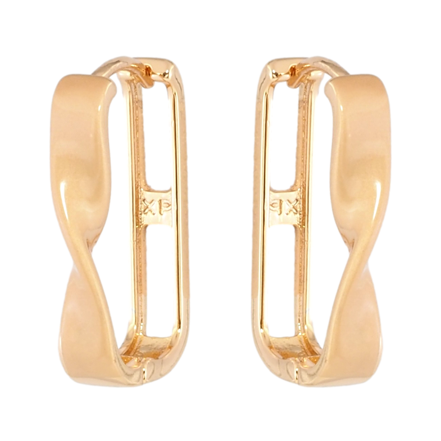 Серьги Xuping Позолота 18K колечки Узор с напылением фото №1