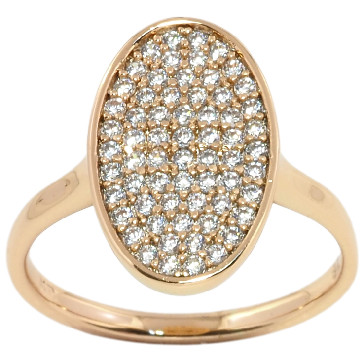 Кольцо Xuping Позолота 18K Овал с инкрустацией цирконием фото №16