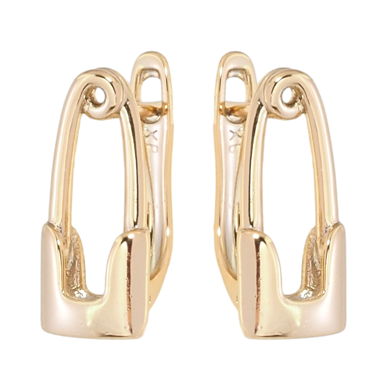 Серьги Xuping Позолота 18K английский замок Булавки фото №1