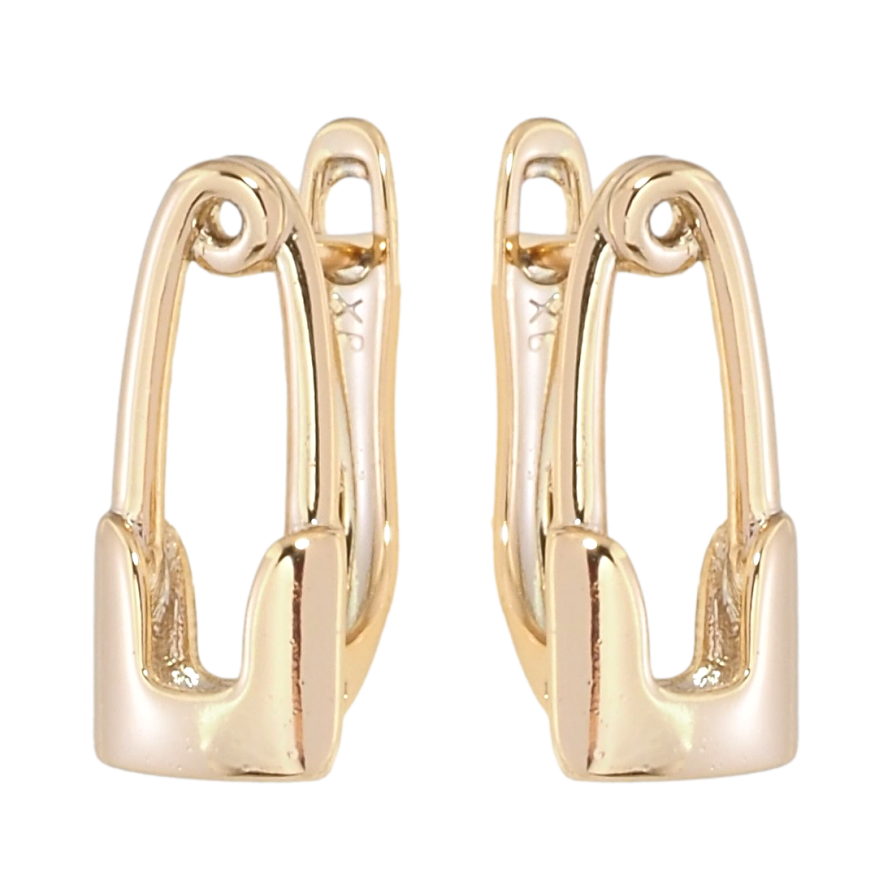 Серьги Xuping Позолота 18K английский замок Булавки фото №1