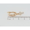 Серьги Xuping Позолота 18K английский замок Крестики с цирконием фото №2