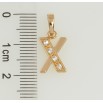 Кулон Xuping Позолота 18K Літера Х фото №2 Кулон Xuping Позолота 18K Літера Х фото №2