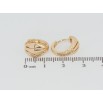 Серьги Xuping Позолота 18K колечки Декоративные с вертикальными вырезами фото №2