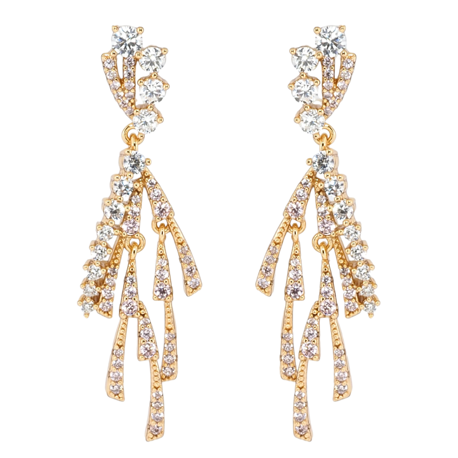 Серьги Xuping Позолота 18K пусеты Декоративные подвески с цирконием фото №1 Серьги Xuping Позолота 18K пусеты Декоративные подвески с цирконием фото №1