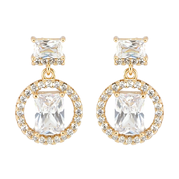 Серьги Xuping Позолота 18K пусеты Кристальные подвески фото №21 Серьги Xuping Позолота 18K пусеты Кристальные подвески фото №21