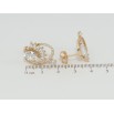 Серьги Xuping Позолота 18K пусеты Декоративный узор с цирконием фото №2