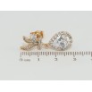Серьги Xuping Позолота 18K пусеты Подвески с кристальными капельками фото №2 Серьги Xuping Позолота 18K пусеты Подвески с кристальными капельками фото №2