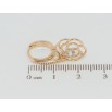Серьги Xuping Позолота 18K подвески на колечках Цветочки фото №2
