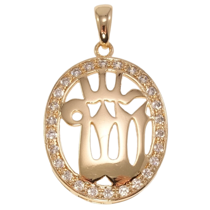 Кулон Fallon Позолота 18K Мусульманська підвіска з цирконієм фото №10 Кулон Fallon Позолота 18K Мусульманська підвіска з цирконієм фото №10