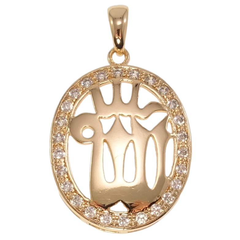 Кулон Fallon Позолота 18K Мусульманська підвіска з цирконієм фото №1