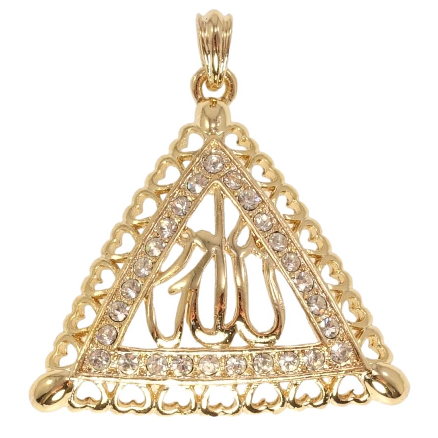 Кулон Fallon Позолота 18K Трикутник з написом Аллах фото №1