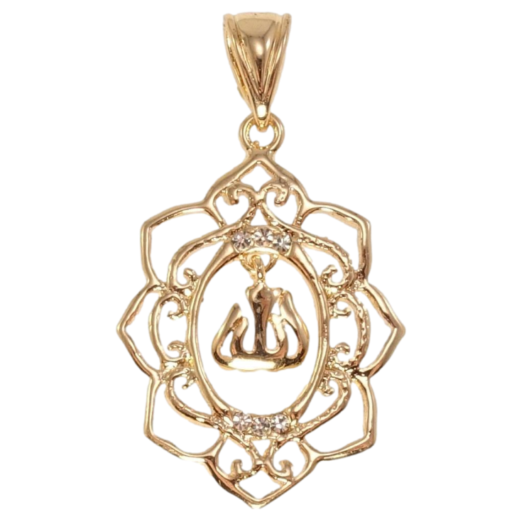 Кулон Fallon Позолота 18K Квітка з написом Аллах фото №22 Кулон Fallon Позолота 18K Квітка з написом Аллах фото №22