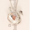 Кулон Xuping цвет Родий с кристаллами Swarovski на цепочке Лебедь Вставка Прозрачный Кристалл длина фото №3