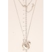 Кулон Xuping цвет Родий с кристаллами Swarovski на цепочке Лебедь Вставка Прозрачный Кристалл длина фото №5