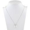 Кулон Xuping цвет Родий с кристаллами Swarovski на цепочке Сердечки Кристалл и Кристальный круг длина фото №2