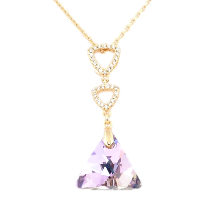 Кулон Xuping колір 18K з кр-ми Swarovski на ланцюжку Кристал Paradise Shine довжина 40-45см фото №10