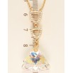 Кулон Xuping колір 18K з кр-ми Swarovski на ланцюжку Кристал Shimmer з трикутниками довжина 39-44см фото №3