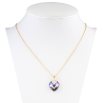 Кулон Xuping колір 18K з кр-ми Swarovski на ланцюжку Кристальне серце Paradise Shine довжина 39-43,5см фото №2