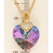 Кулон Xuping колір 18K з кр-ми Swarovski на ланцюжку Кристальне серце Paradise Shine довжина 39-43,5см фото №3