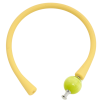 Браслет Xuping Родий Желтый каучуковый шнур с салатовой бусиной размер 17.5см х 4мм; ø 12мм фото №2