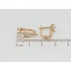 Серьги Xuping Позолота 18K английский замок Фианиты на лепестках с цирконием фото №2