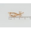 Серьги Xuping Позолота 18K английский замок Стрекозы фото №2