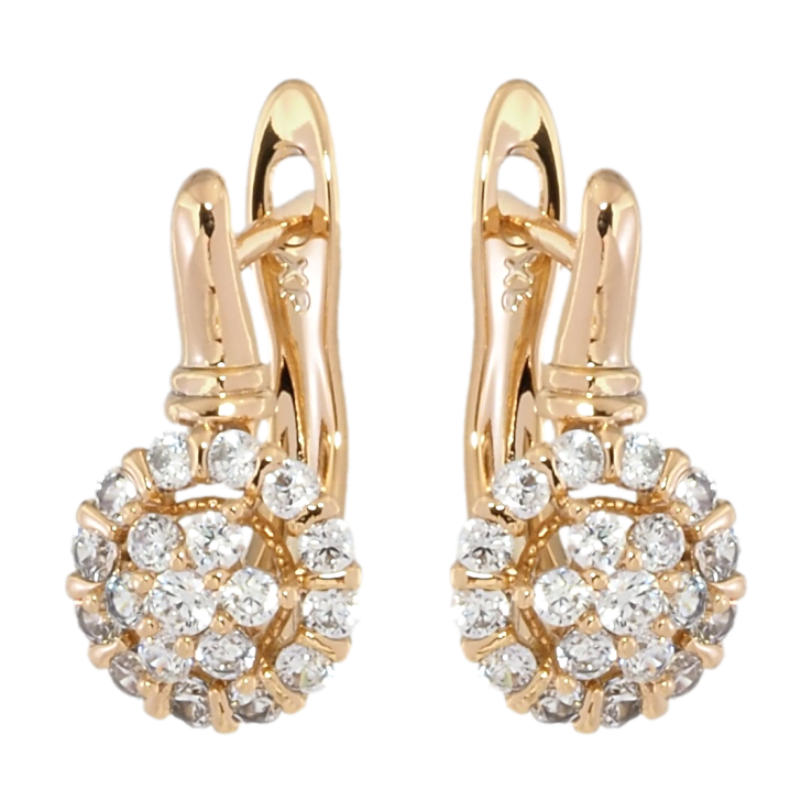 Серьги Xuping Позолота 18K английский замок Инкрустация цирконием фото №18