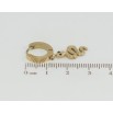 Серьги Xuping TTM Stainless Steel цвет 14K подвески на колечках Змейки фото №2