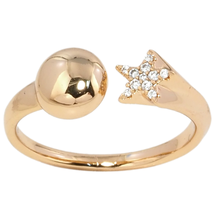 Кольцо Xuping Позолота 18K Звездочка с кругом фото №22