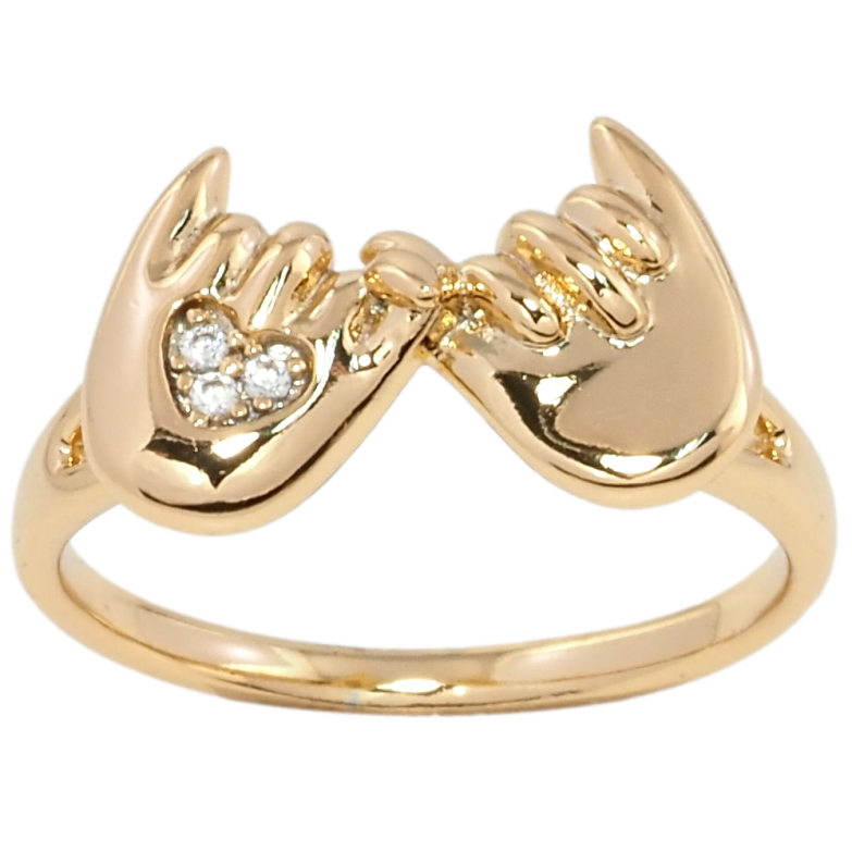 Каблучка Xuping Позолота 18K Клятва мізинцями фото №1