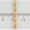 Ланцюжок Xuping Позолота 18K Плетіння Мотузка довжина 50см х 4мм фото №2