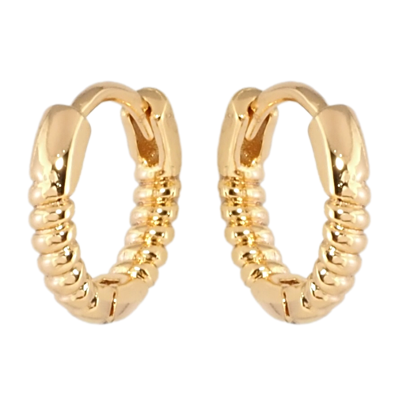 Серьги Xuping Позолота 18K колечки Декоративный узор фото №1