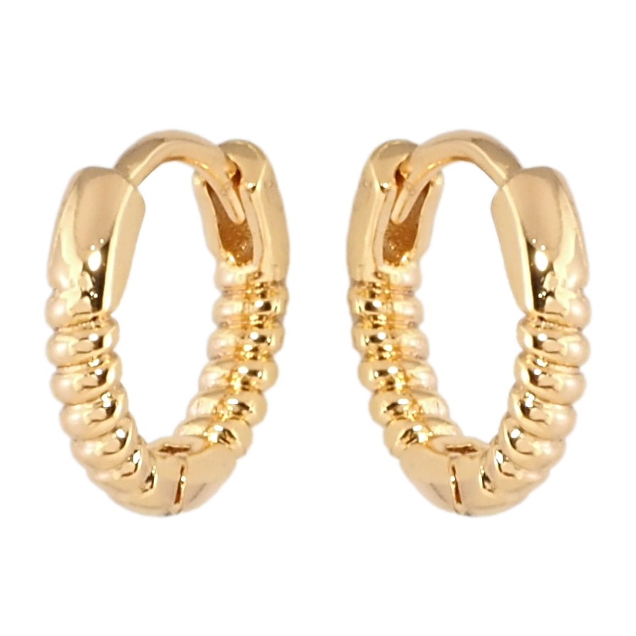 Серьги Xuping Позолота 18K колечки Декоративный узор фото №1