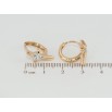 Серьги Xuping Позолота 18K колечки Крестики с цирконием фото №2