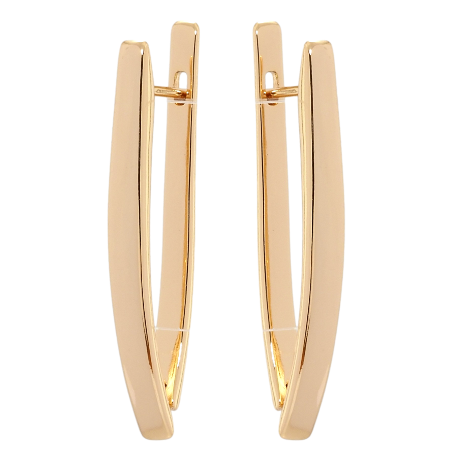 Серьги Xuping Позолота 18K английский замок Скобы фото №1 Серьги Xuping Позолота 18K английский замок Скобы фото №1