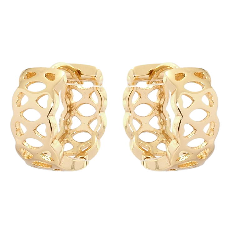 Сережки Xuping Позолота 18K колечки Різний орнамент фото №24 Сережки Xuping Позолота 18K колечки Різний орнамент фото №24