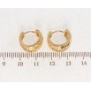 Серьги Xuping Позолота 18K колечки Декоративный резной орнамент фото №2