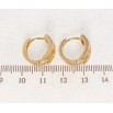 Серьги Xuping Позолота 18K колечки Декоративный резной орнамент фото №2 Серьги Xuping Позолота 18K колечки Декоративный резной орнамент фото №2