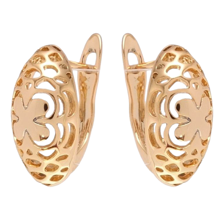 Сережки Xuping Позолота 18K англійський замок Різний квітковий орнамент фото №6 Сережки Xuping Позолота 18K англійський замок Різний квітковий орнамент фото №6