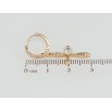 Сережки Xuping Позолота 18K підвіски на колечках Хрестики з цирконієм фото №2