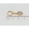 Сережки Xuping Позолота 18K підвіски на колечках Зірки із цирконію фото №2