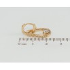 Серьги Xuping Позолота 18K подвески на колечках Петельки с цирконием фото №2
