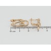Сережки Xuping Позолота 18K англійський замок Декоративний візерунок з цирконієм фото №2