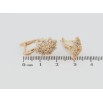 Серьги Xuping Позолота 18K английский замок Инкрустация цирконием фото №2