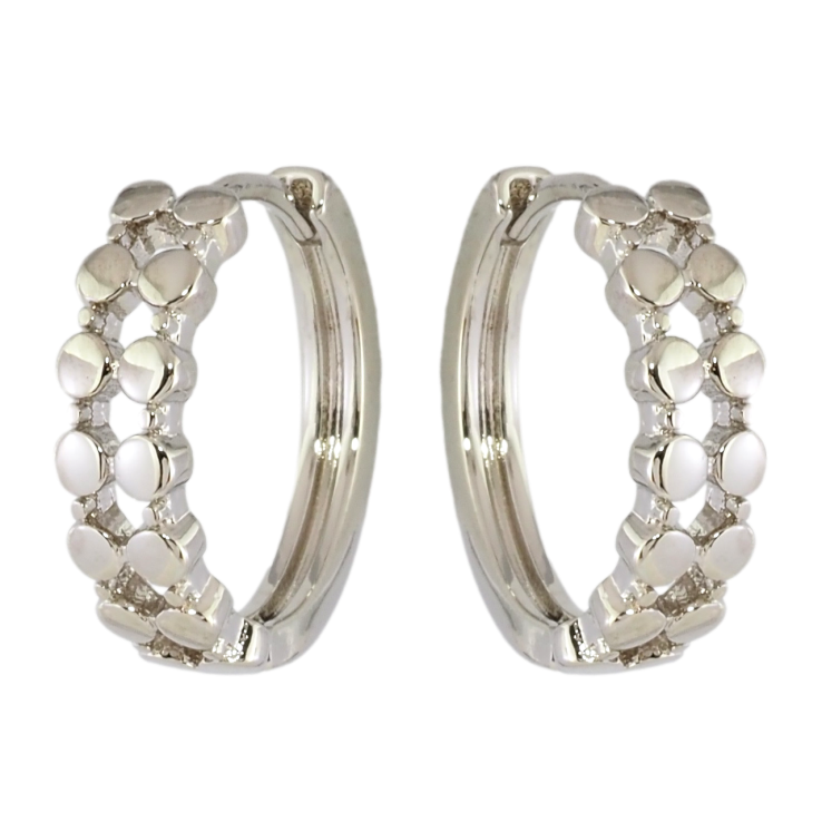 Серьги Xuping Родий колечки Декоративный узор фото №19