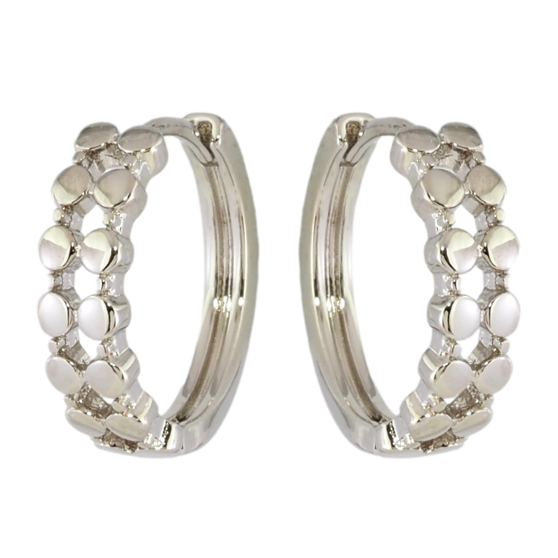 Серьги Xuping Родий колечки Декоративный узор фото №1